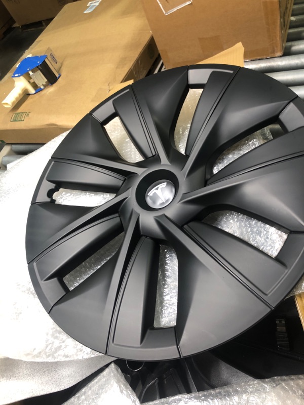 Photo 2 of 
PROEZE 4 PCS 18" Wheel Cover Hub Caps Fits for Tesla Model 3 2017-2023 Matte Black
