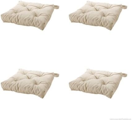 Photo 1 of 
Ikea's MALINDA Chair cushion, light beige-4 Pack