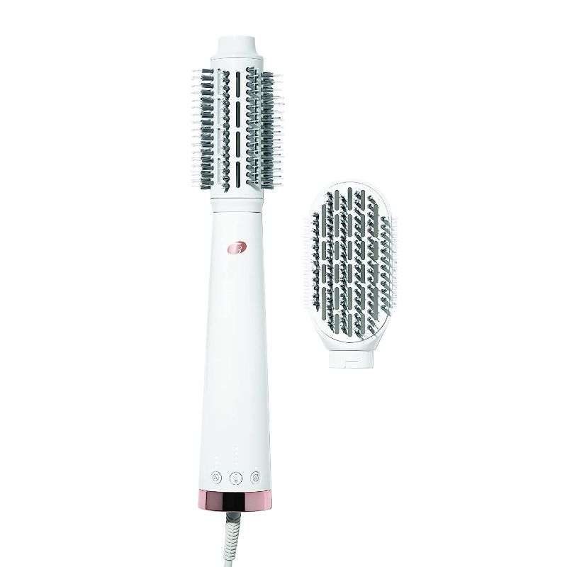 Photo 1 of 
T3 AireBrush Duo Interchangeable Hot Air Blow Dry Brush with Two Attachments – Includes 15 Heat and Speed Combinations, T3 IonFlow Technology, Volume...
