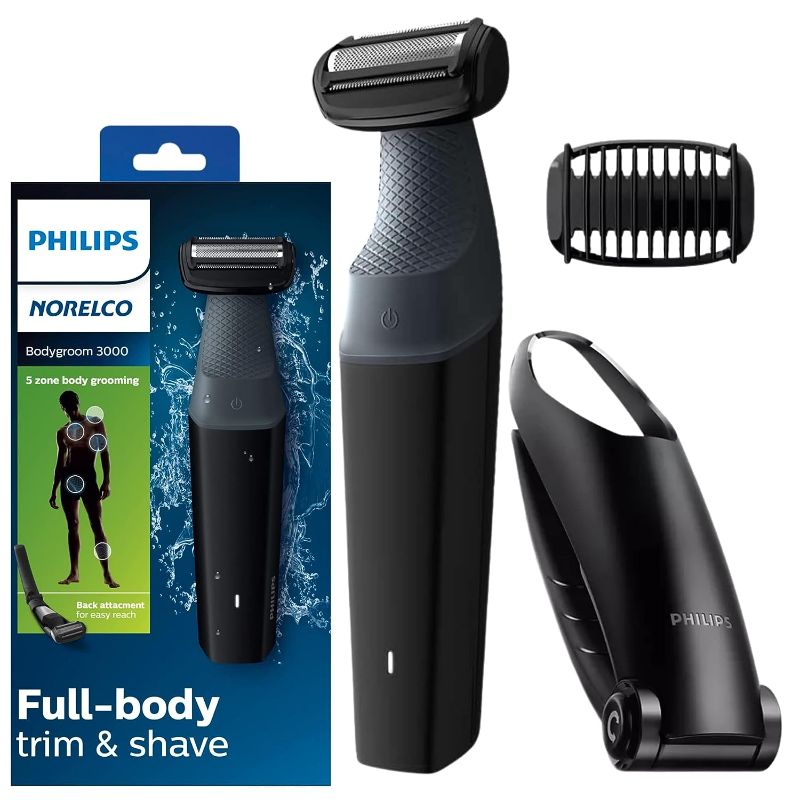 Photo 1 of 
Philips Norelco body groomer Series 3000 body shaver Showerproof hair Trimmer For Men with Back Attachment
