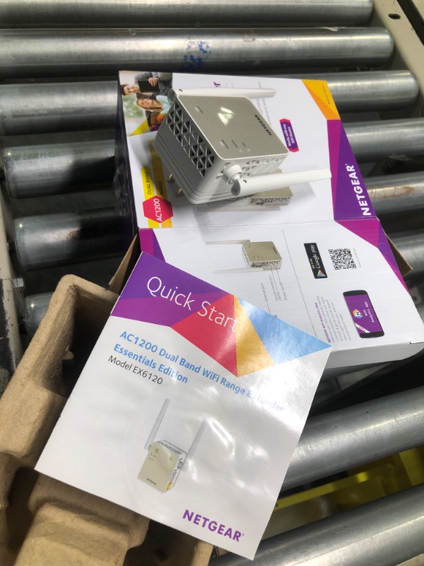 Photo 1 of NETGEAR Wi-Fi Range Extender EX6120 - Coverage Up to 1500 Sq Ft and 25 Devices with AC1200 Dual Band Wireless Signal Booster & Repeater (Up to 1200Mbps Speed), and Compact Wall Plug Design WiFi Extender AC1200