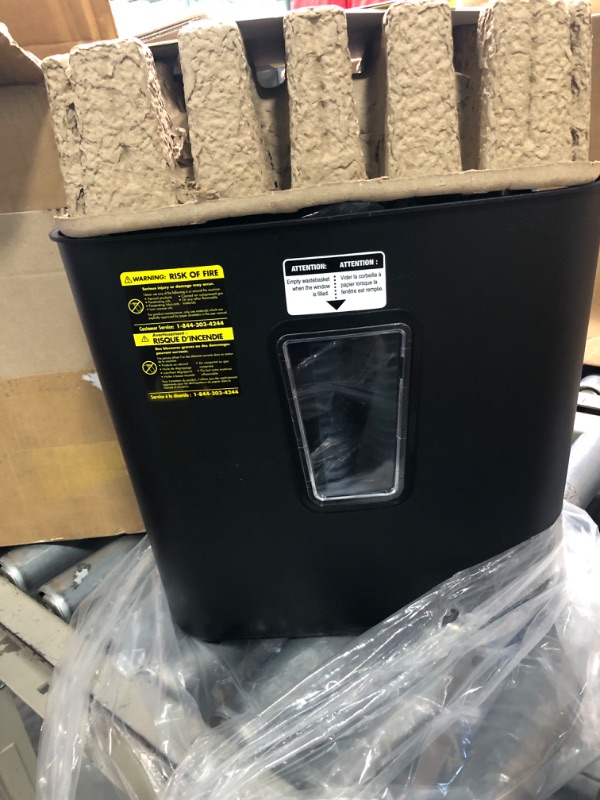 Photo 1 of Amazon Basics 12-Sheet Cross-Cut Paper and Credit Card Home Office Shredder 12 Sheet Shredder