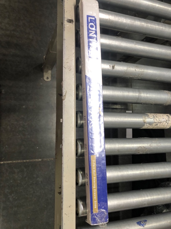 Photo 1 of 1 Pair Heavy Duty Drawer Slides 22 inch Soft Close Ball Bearing Drawer Slides - LONTAN 4502S3-22 Drawer Rails Heavy Duty 100 LB Capacity Full Extension Drawer Slides 22 Inch 1 Pair