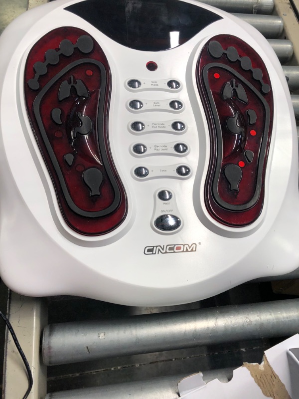 Photo 1 of FIT KING Foot Circulation Stimulator Machine (FSA HSA Eligible) with EMS TENS Pads, Advanced Nerve Muscle Massager for Neuropathy Pain and Circulation,Plantar Fasciitis,Diabetes,RLS Pain Relief
