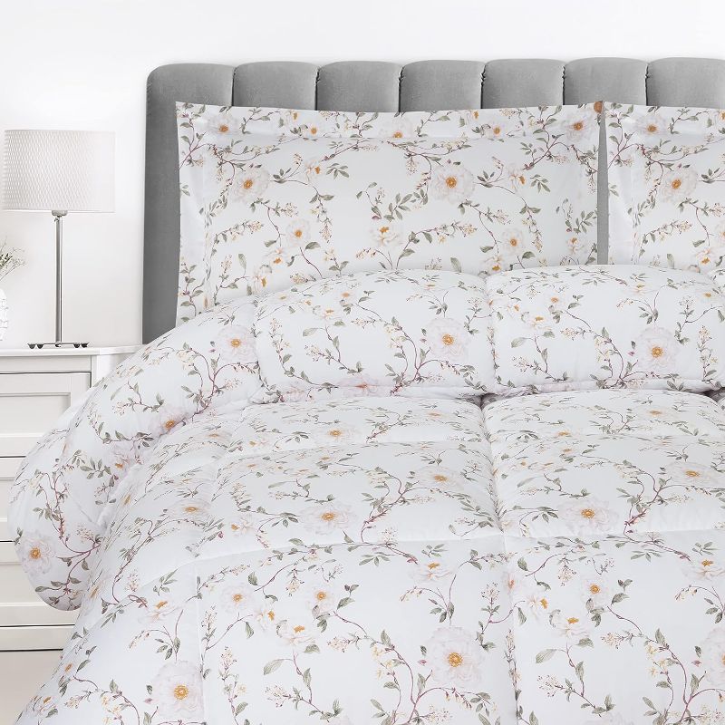 Photo 1 of 
Utopia Bedding Queen Comforter Set (Vintage Floral) with 2 Pillow Shams - Bedding Comforter Sets - Down Alternative Comforter - Soft and Comfortable -...