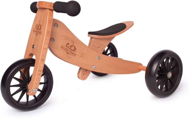Photo 1 of 
Kinderfeets TinyTot 2-in-1 Wooden Balance Bike and Tricycle - Easily Convert from Bike to Trike | Sustainable and Eco-Friendly | Adjustable Riding Balance...