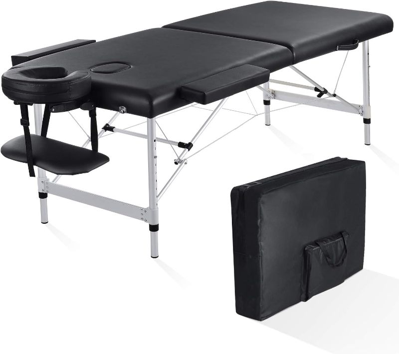 Photo 1 of 
CHRUN Portable Massage Table Professional Massage Bed Wide 84in Lash Bed Facial Table SPA Beds Esthetician Height Adjustable Carrying Bag & Accessories...