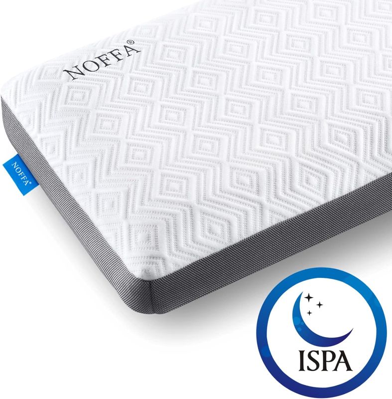 Photo 1 of 
NOFFA Medium Firm Pillow Side Sleeper, Supportive Pillow Memory Foam, Orthopedic Sleeping Pillow Flat, Best for Deep Sleep, Mesh Ventilated Washable Cover...
