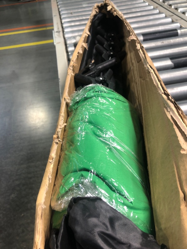 Photo 1 of Green Screen Backdrop with Stand 5x6.5ft, Foccalli Photography Backdrop Stand with Chromakey Muslin Background, 5 Backdrop Clips and Sandbag for Streaming Gaming Photoshoot 5x6.5ft/150x200cm