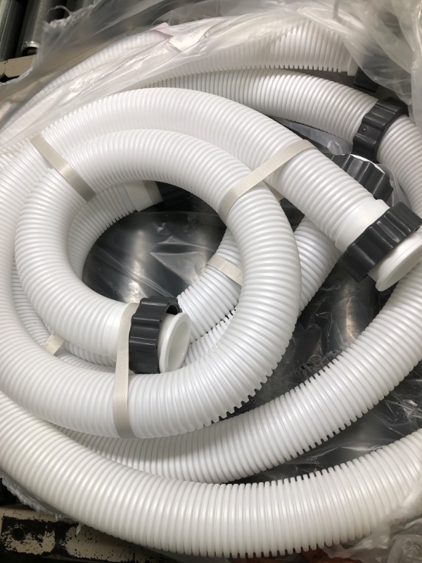 Photo 2 of 
3 Pack Pool Hoses for Above Ground Pools 59"x1.5" With 3 Type B Hose Adapters - Pool Pump Hose Accessories - Above Ground Pool Hose Replacement -...

