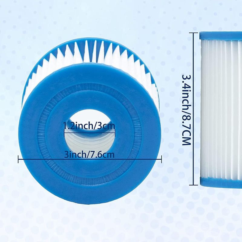Photo 1 of 
Pool Filter Type I, Pool Filter Cartridge Replacement for Summer Waves, for Summer Waves P53RX0330000 and P53FX0330000, 300330 GalH, Part #P57000402000, 6 Pack
