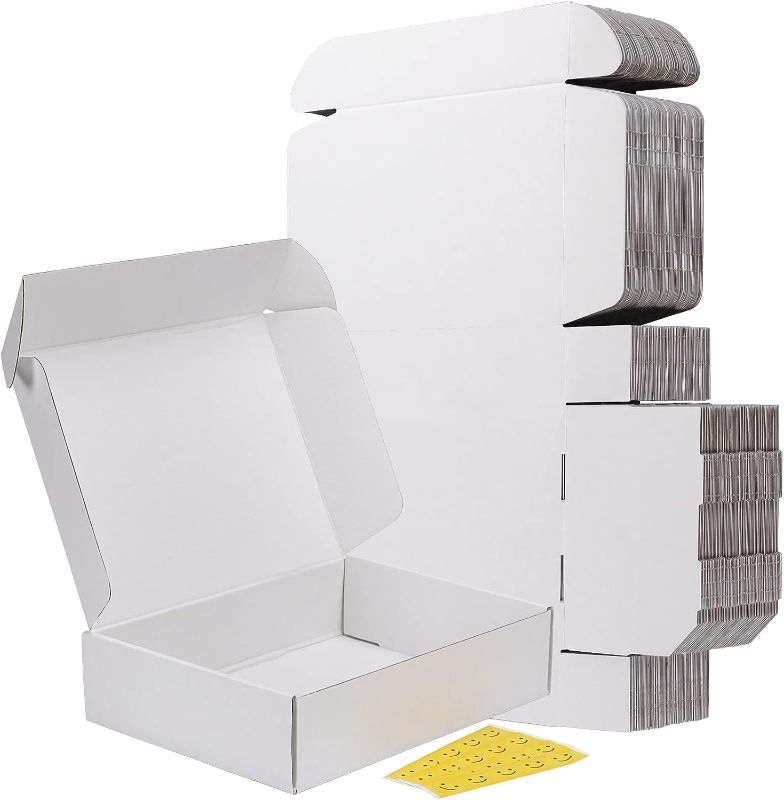 Photo 1 of 
RLAVBL 12x9x3 Shipping Boxes Set of 20, White Corrugated Cardboard Box for Packing, Mailing, Business