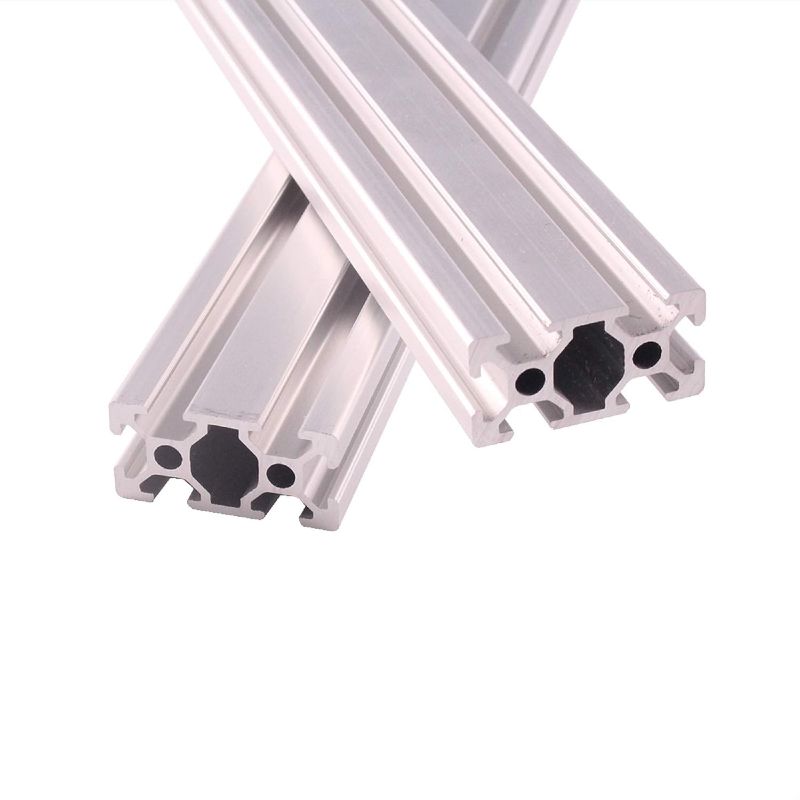 Photo 1 of 2Pcs 1000mm 2040 Aluminum Profile Extrusion European Standard Anodized Linear Rail T-Slotted with Clear Anodize Finish for DIY 3D Printer and CNC