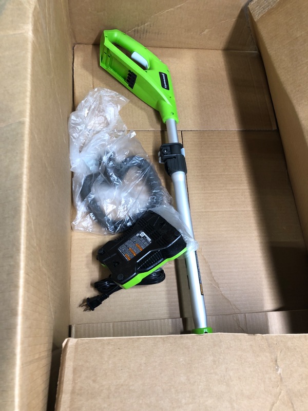 Photo 3 of 
Greenworks 40V 12" Cordless String Trimmer, 2.0Ah Battery and Charger Included