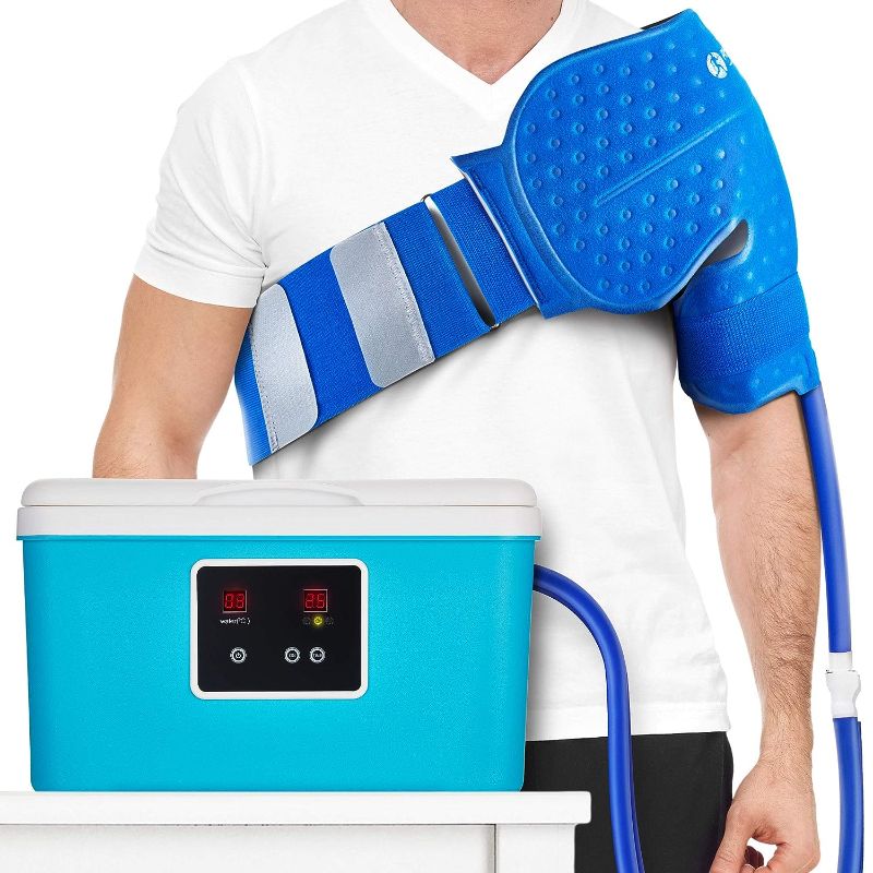 Photo 1 of 
Cold Therapy System with Large Shoulder Pad — for Post-Surgery Care, Rotator Cuff Tears, Swelling, Sprains, Inflammation, and Other Injuries — Wearable,...