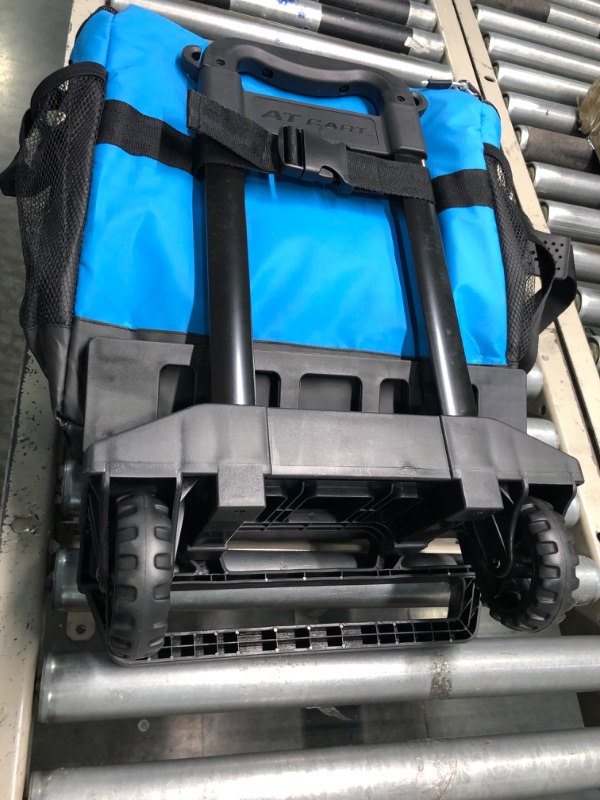 Photo 3 of Arctic Zone Titan Deep Freeze 60 (50+10) Can Collapsible Rolling Cooler with Wheels and All-Terrain Cart Process Blue