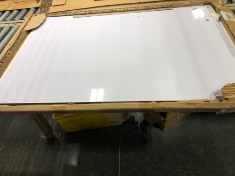 Photo 5 of Glass Dry Erase Board for Wall - Modern Frameless Glass Whiteboard 32''x48'', Large Magnetic White Board for Home Office Cafe Shops Decor White 32x48
