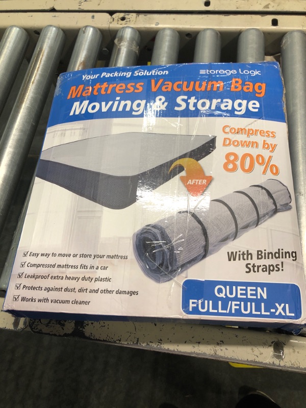 Photo 2 of 
Queen/Full/Full-XL Foam Mattress Vacuum Bag for Moving, Vacuum Seal Mattress Bag with Straps