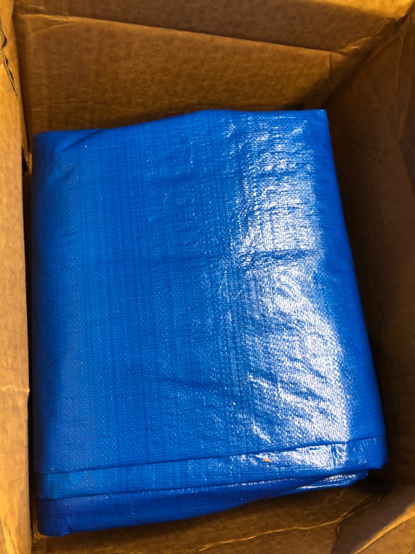 Photo 3 of 
16x20 Multi-Purpose Blue Economy Poly Tarp (16'x20')