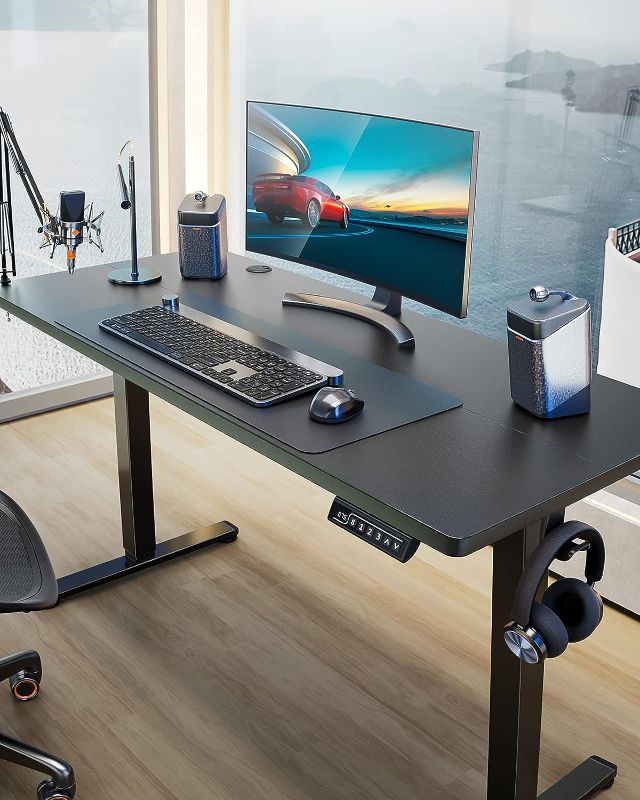 Photo 1 of Ergear Height Adjustable Electric Standing Desk, 48 x 24 Inches Sit Stand up Desk, Memory Computer Home Office Desk (Black), 48*24 Inch (EGESD5B)
Visit the