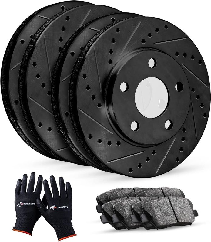 Photo 1 of 
R1 Concepts Complete Kit Black Drill/Slot Brake Rotors Kit & Ceramic Brake Pads CBC.63068.02