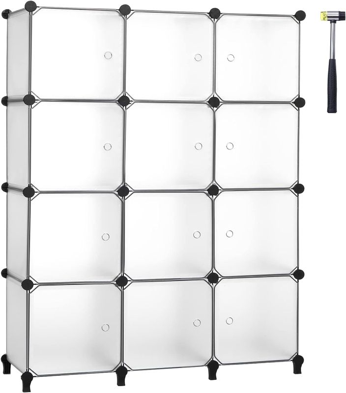 Photo 1 of 
ANWBROAD Cubes Storage Organizer 12-Cube Shelves Closet Organizers and Storage with Doors for Bedroom Bookshelf Clothing Storage ULCS12TM