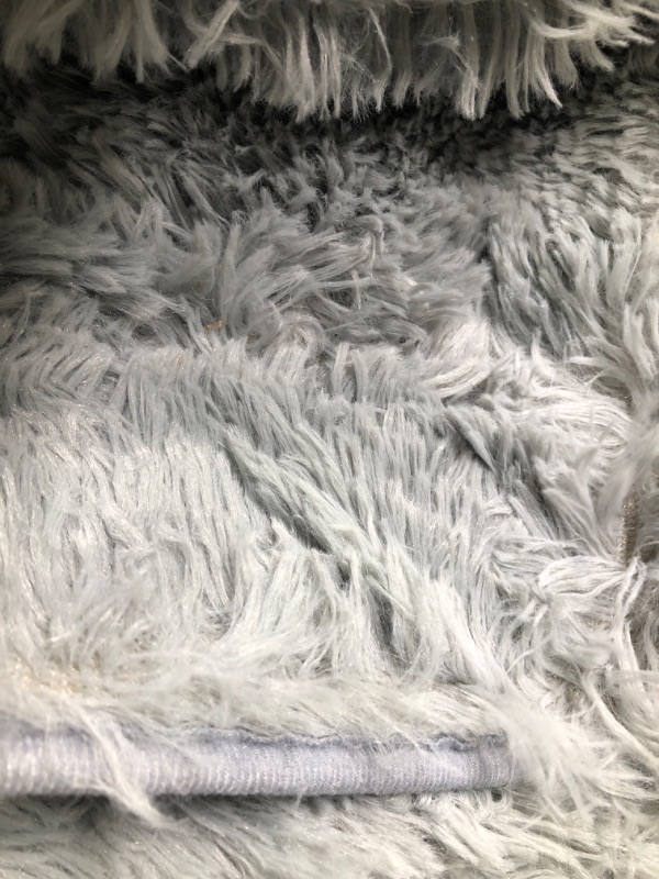 Photo 3 of 
Toneed Fluffy Area Rug for Bedroom Living Room, 4 x 6 Feet Gray Shaggy Rug Super Soft Modern Indoor Rug Fuzzy Plush Carpet for Dorm Nursery Kids Room Home...