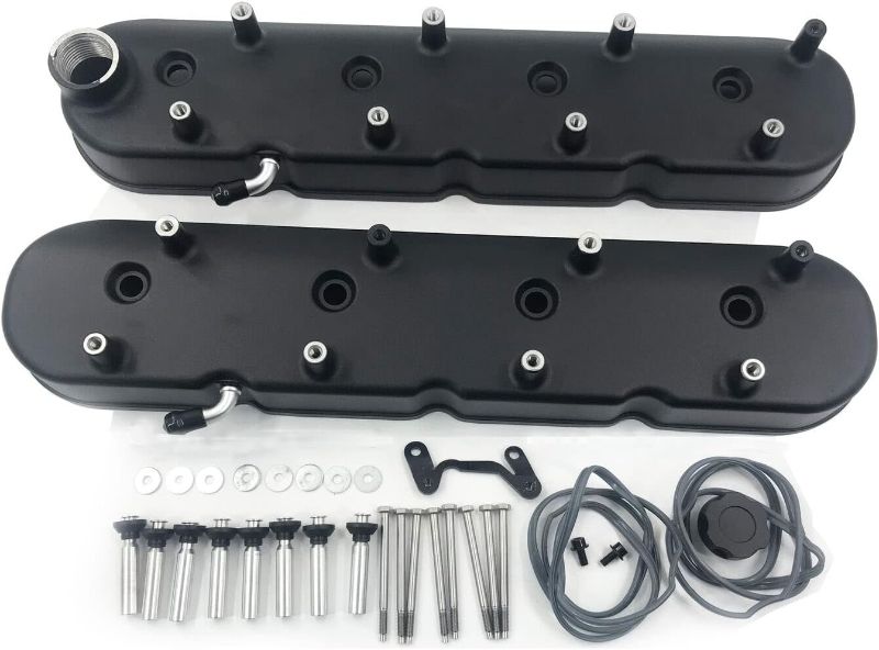 Photo 1 of 
GM LS Cast Aluminum Tall Valve Covers with Coil Mounts for LS1 LS2 LS3 LS6 5.3 6.0 (black)