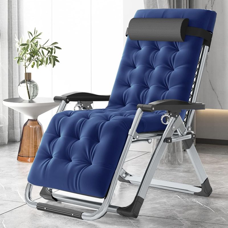 Photo 1 of 
Slsy Comfy Folding Chair, Folding Reclining Lounge Chair with Removable Cushion for Living Room, Flexible Patio Recliner Folding Chairs for Indoor and Outdoor
Color:Royal Blue