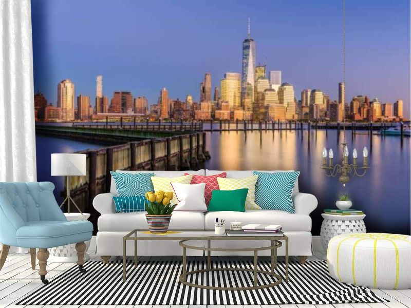 Photo 1 of 
new york city hudson river new york city skylines and pictures Canvas Print Wallpaper Wall Mural Self Adhesive Peel & Stick Wallpaper Home Craft Wall...
Color:Color10