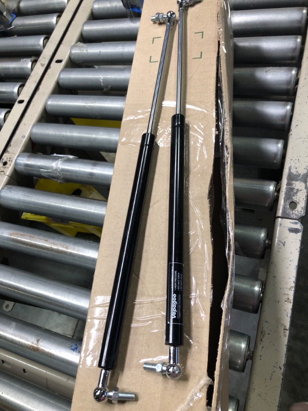 Photo 1 of Beneges 2PCs Universal Gas Charged Lift Supports Spring Struts Shocks Dampers Force 67 Lbs/300 N Per Prop, Force Per Set 134 Lbs/600 N, Extended Length 15 inches with L-type Mounts 134 Lbs/600 N, Extended Length 15"