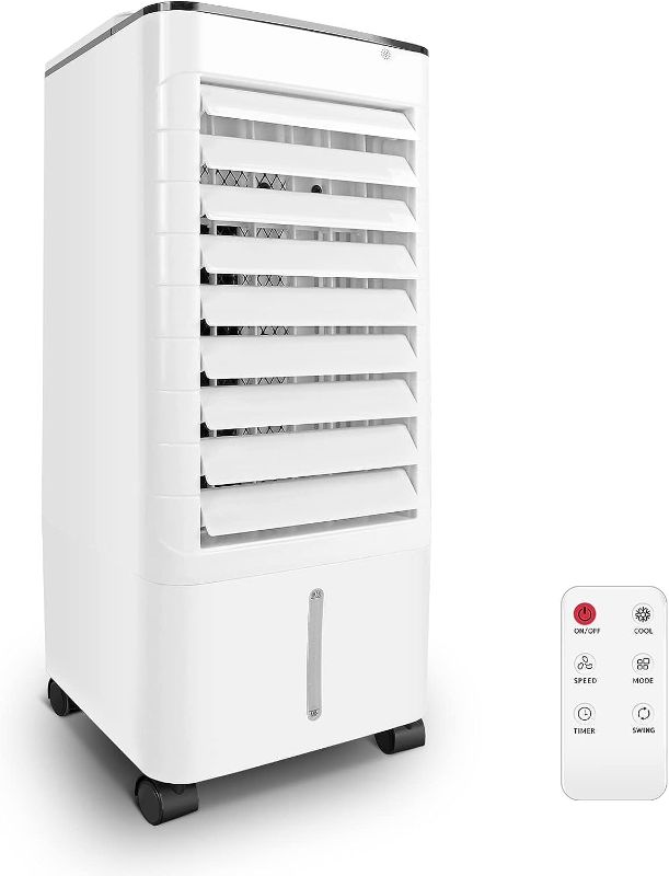 Photo 1 of 
Portable Air Conditioner, 3-IN-1 Evaporative Air Cooler Windowless, 4 Modes & 3 Speeds Personal Swamp Cooler w/Humidifier, Remote & 12H Timer,...