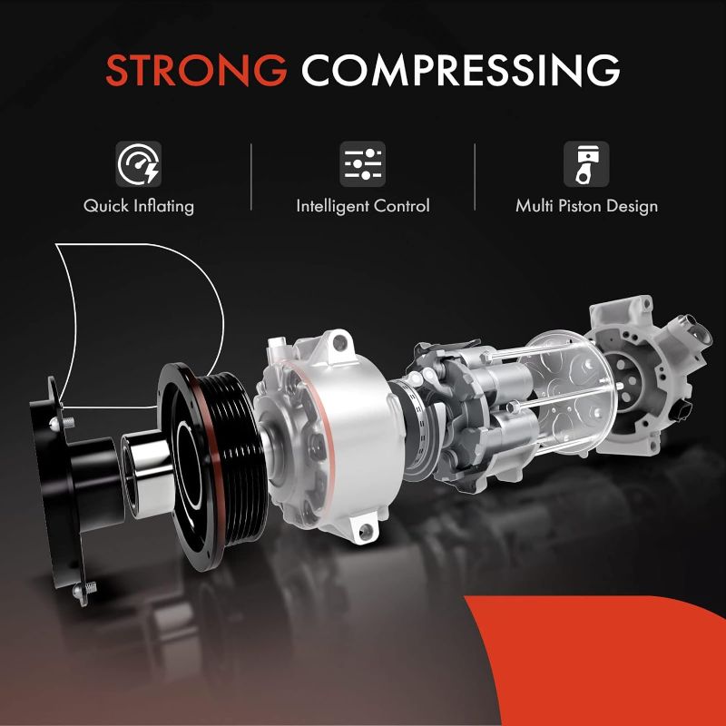 Photo 2 of 
A-Premium Air Conditioner AC Compressor with Clutch Compatible with Toyota Prado Land Cruiser