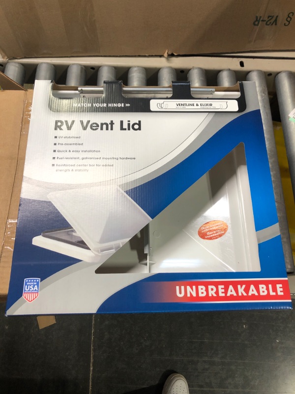 Photo 2 of Camco RV Vent Lid | Features an Impact-Resilient Unbreakable Polycarbonate Construction, Comes Pre-Assembled, and Easy to Install (40168) Ventline (Pre '08 Models)/Elixir ('94 & Up Models) White