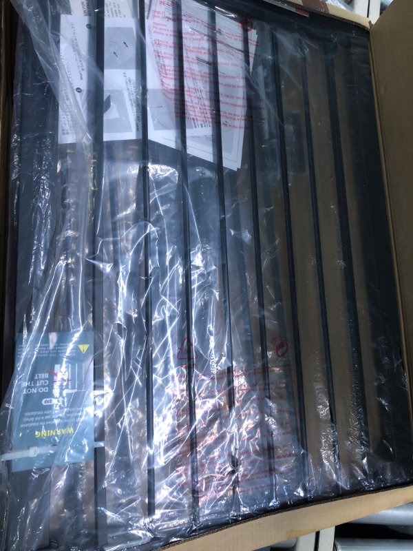 Photo 1 of 38.5" Extra Tall Pet Gate Pressure Mounted - Walk Through Baby Gates with Door for Stairs Doorway - Puppy Doggy Dog Gates Fence Child Safety Gate 51.57"-54.33" Wide 51.57"-54.33" Extra Tall Black