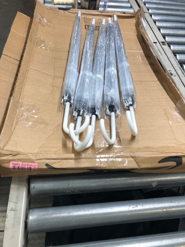 Photo 1 of 5 Pcs 46 Inch Clear Bubble Umbrella J Handle