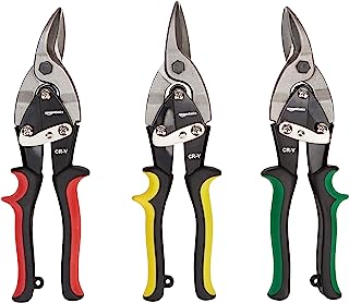 Photo 1 of Amazon Basics 3-Piece Aviation Snip Set - Left, Right and Straight Cut
