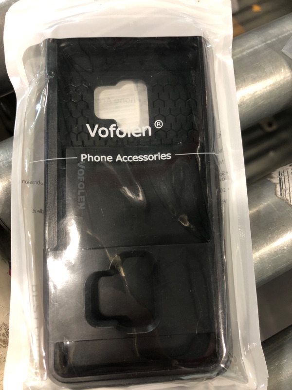 Photo 1 of Vofolen Cover for Galaxy S9 Case Wallet Card Slot Holder Sliding Hidden ID Pocket Dual Layer Heavy Duty Protection Rugged Hard Shell TPU Bumper Armor Protective Case for Samsung Galaxy S9 (Black)
