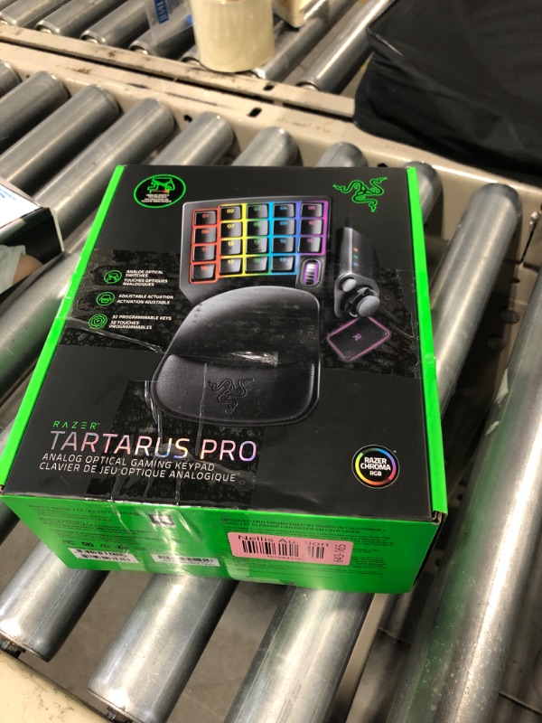 Photo 1 of Razer Tartarus Pro Gaming Keypad: Analog-Optical Key Switches - 32 Programmable Keys - Customizable Chroma RGB Lighting - Programmable Macros - Variable Key Press Pressure Sensitivity - Classic Black