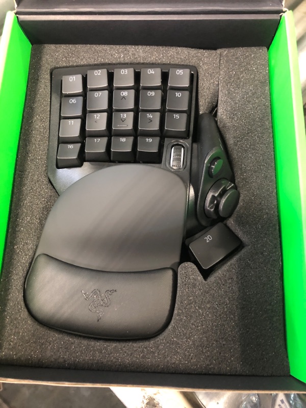 Photo 1 of Razer Tartarus Pro Gaming Keypad: Analog-Optical Key Switches - 32 Programmable Keys - Customizable Chroma RGB Lighting - Programmable Macros - Variable Key Press Pressure Sensitivity - Classic Black