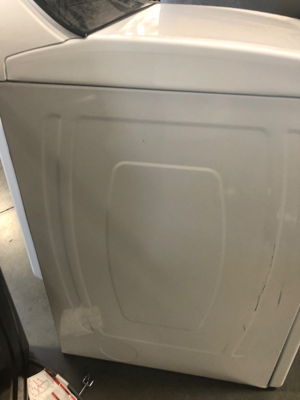 Photo 4 of 7.4 cu. ft. White Front Load Electric Dryer with AccuDry System