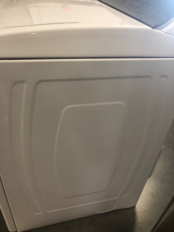 Photo 2 of 7.4 cu. ft. White Front Load Electric Dryer with AccuDry System