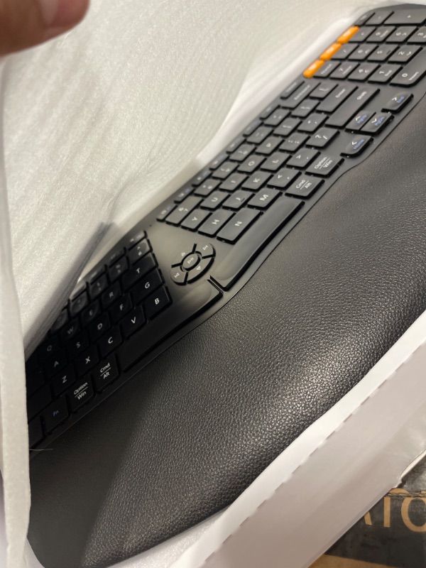 Photo 2 of Ergonomic Wireless Keyboard Mouse, ProtoArc EKM01 Ergo Bluetooth Keyboard and Mouse Combo, Split Design, Palm Rest, Multi-Device, Rechargeable, Windows/Mac/Android