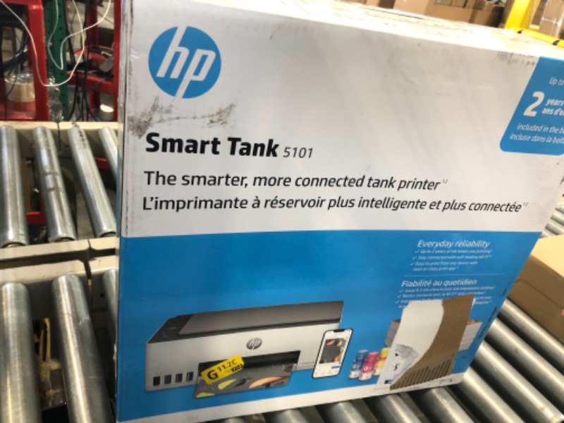 Photo 2 of HP Smart-Tank 5101 Wireless All-in-One Ink-Tank Printer with up to 2 Years of Ink Included (1F3Y0A),White