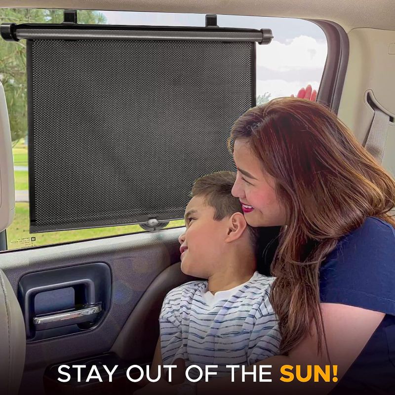 Photo 1 of EcoNour Car Window Shades for Windows (2 Pack) | Shade Automotive Interior Sun Protection Large Offers Complete from UV Rays and Glare 18" x 20"
