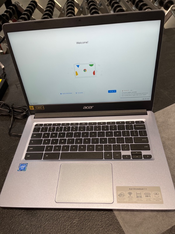 Photo 6 of Acer Chromebook 514, CB514-1H-C0FF, Intel Celeron N3350, 14" Full HD, 4GB LPDDR4, 32GB eMMC, Backlit Keyboard, Google Chrome
