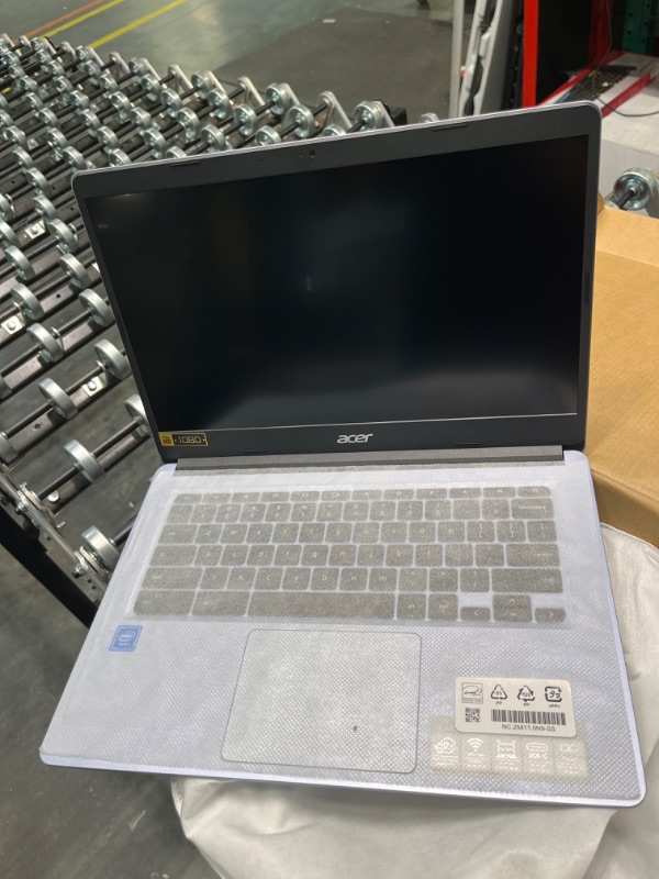 Photo 2 of Acer Chromebook 514, CB514-1H-C0FF, Intel Celeron N3350, 14" Full HD, 4GB LPDDR4, 32GB eMMC, Backlit Keyboard, Google Chrome
