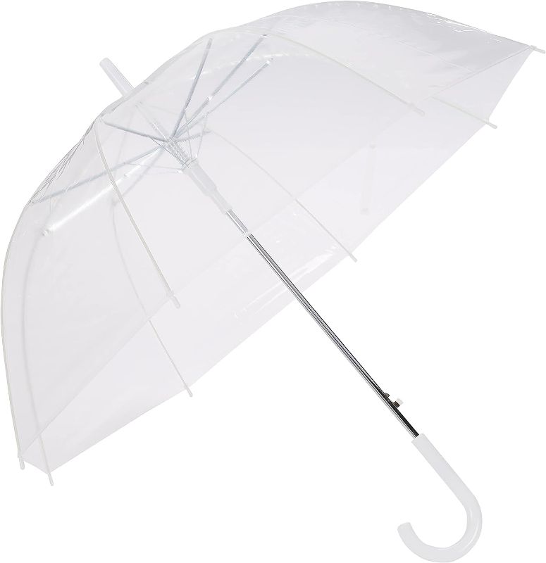 Photo 1 of 16 Pcs Clear Umbrellas Wedding Stick Bubble Umbrellas