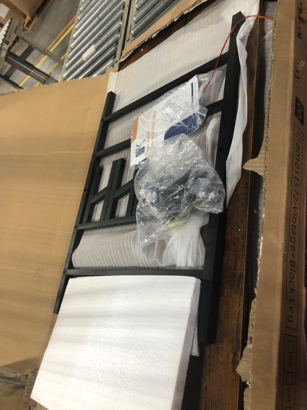 Photo 1 of ODK Computer Desk with Drawers, 40 Inch Office Desk with Storage & Shelves, Work Writing Desk with Monitor Stand Shelf, Rustic Brown Home Office Desks for Small Spaces 40 Inch Rustic Brown