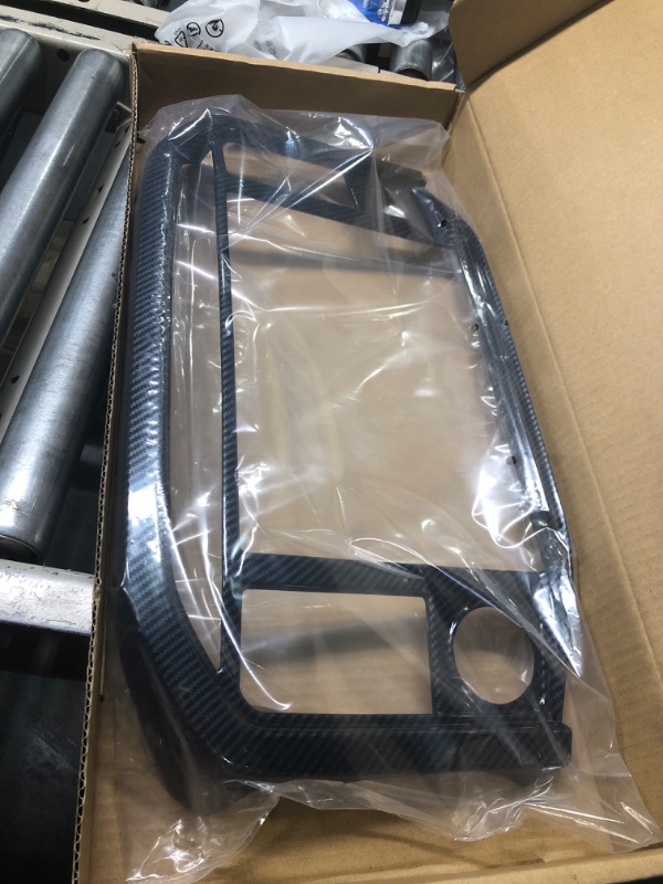 Photo 1 of Carbon Fiber Central Control Panel Cover Tirm for Ford F150 2021+(Navigation Screen)